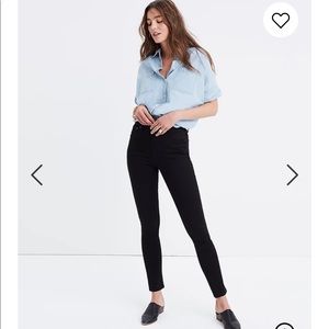 Madewell Black 10” High Riser Skinny Jean